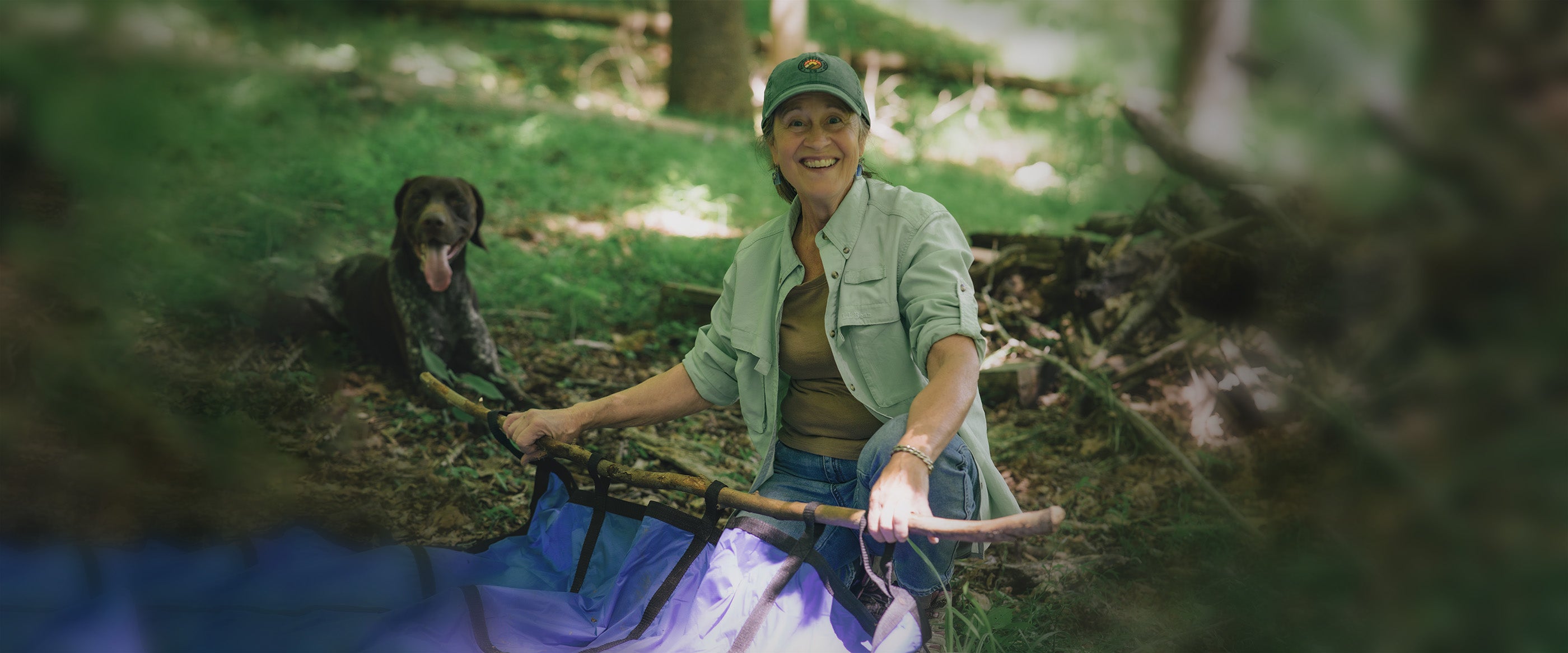 Trish Batholomew - founder of Hiking Buddy - emergency pet stretcher